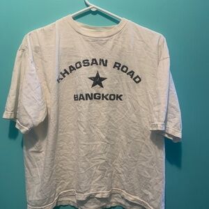 Unfledged white shirt khaosan road bangkok